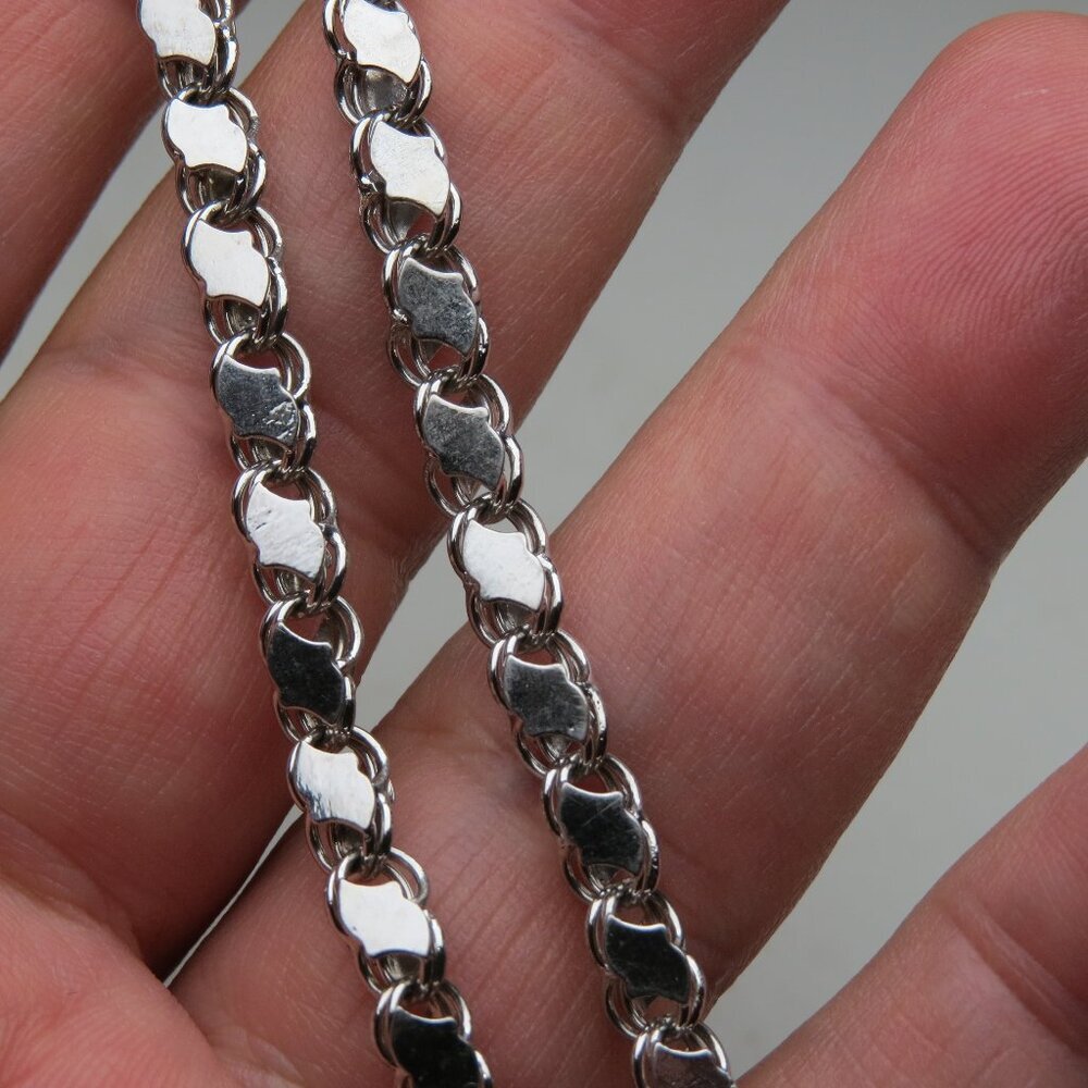 925 Sterling Silver Ankle Bracelet Polished Silver Chain for Women